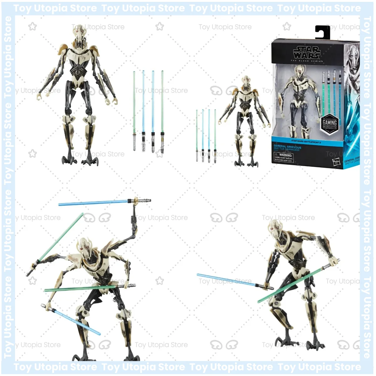 Newly Arrived Stock Hasbro Star Wars The Black Series General Grievous 15cm  Anime Figure Model Collection Toy Gift