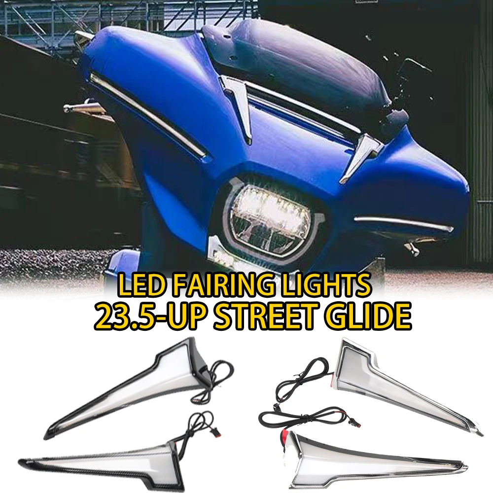 

Для Harley Touring светодиодные янтарные указатели поворота, передний обтекатель, лампа 2023 2024 2025 Street Glide Ultra Electra Glide CVO