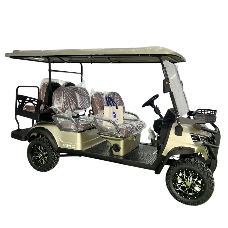 Brand New Export High Quality 72V Lithium Battery AC Motor Golf Cart All Round Off Road Hunting 7500W 6 Seat Golf Cart