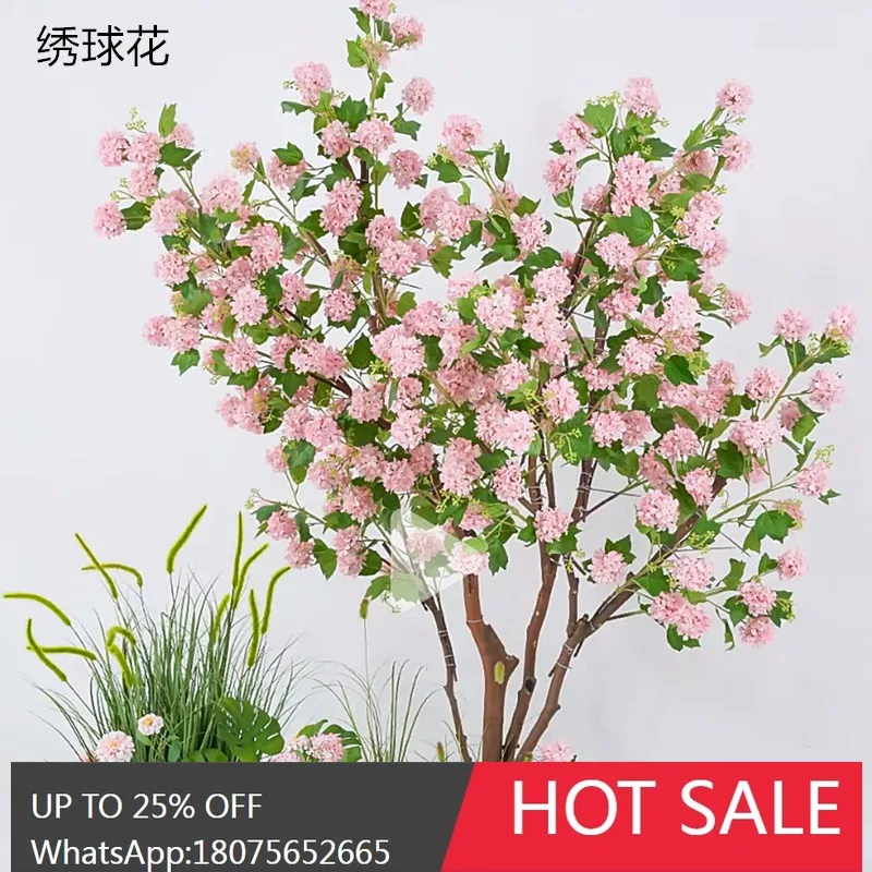 simulation rose tree camellia osmanthus tree room floor-to-ceiling ornament landscaping decoration
