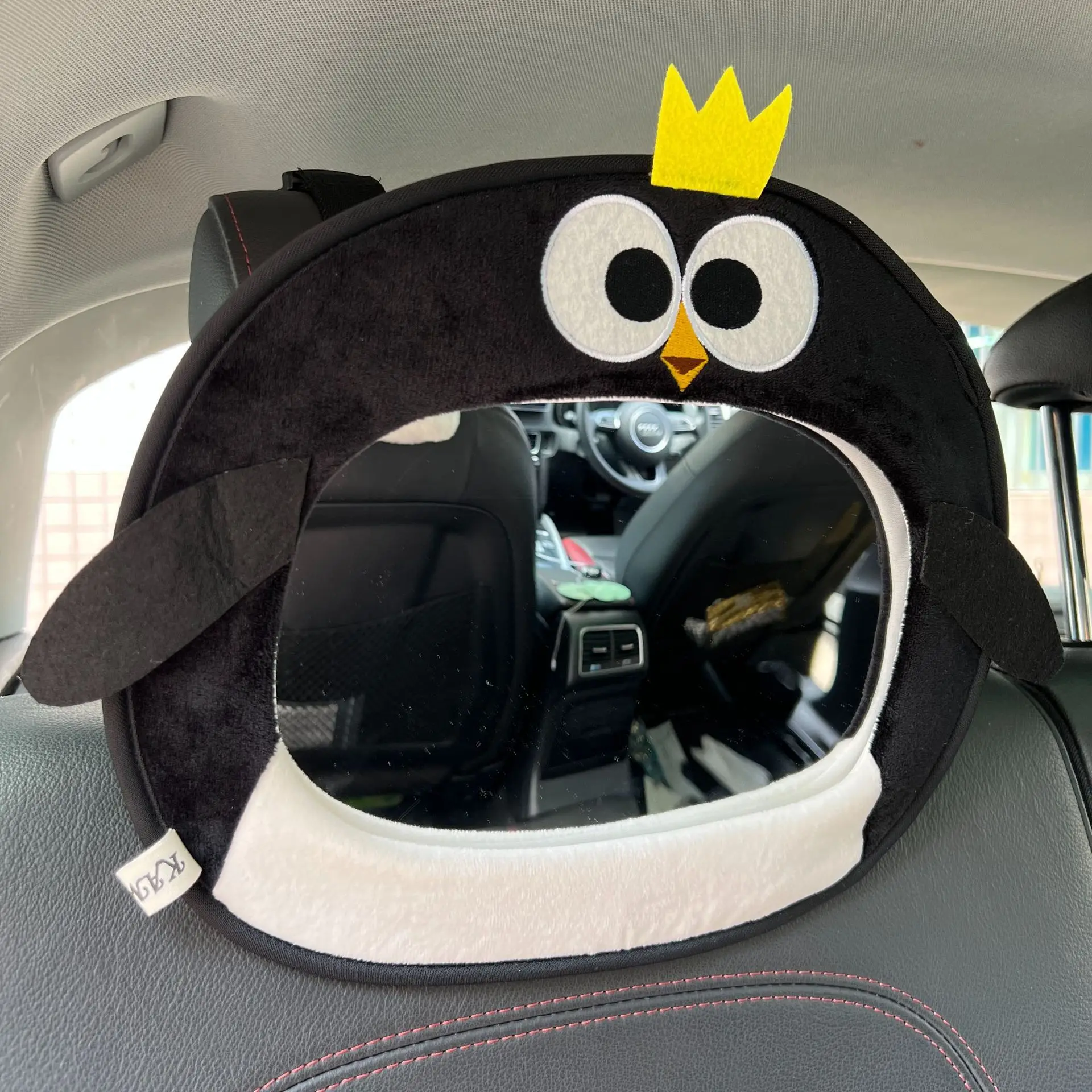 Cute Owl Child Safety Seat Rearview Mirror Cartoon Animal Car Seat Sight Glasses Car Rear Seat Child Safety Mirror