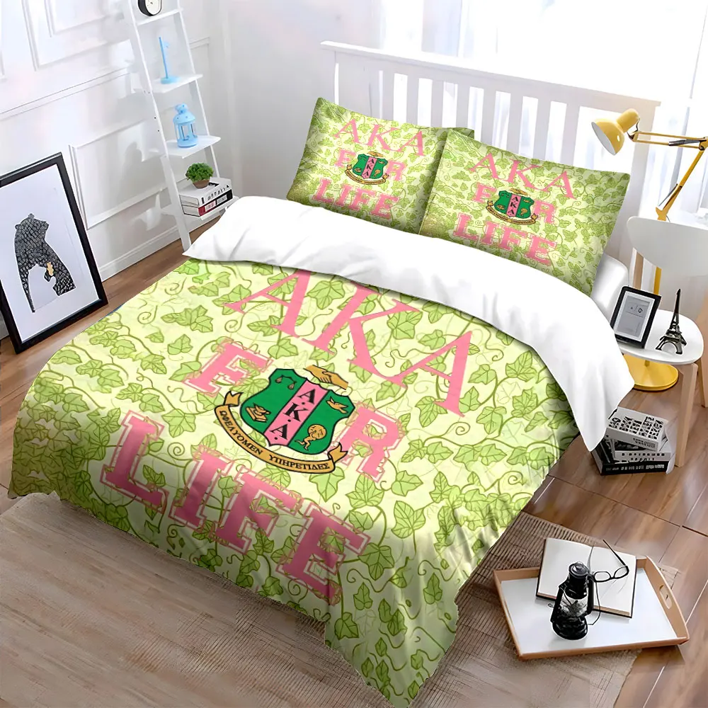 

Elegant Ivy-Themed Sorority Set kid's and adults' bedroom decor, Exquisite three-piece bedding set gift