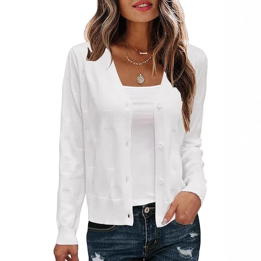 

2026 Spring/Summer Women's Short Cardigan Casual Top
