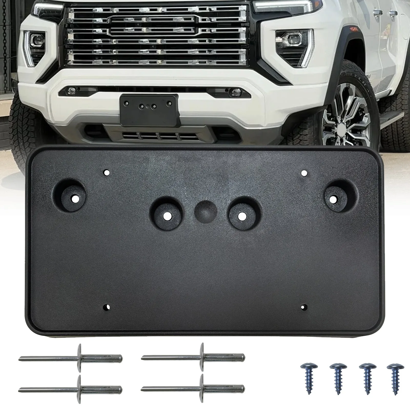 

For 2023 2024 2025 GMC CANYON Front License Plate Frame Holder Mount Bracket