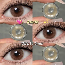Magister Queen Avela Colored Contact Lenses Hot Color Lens Everyday Wear Mel/Ochre/Graphite/Amber Contact Lens 14.0mm 6 Months