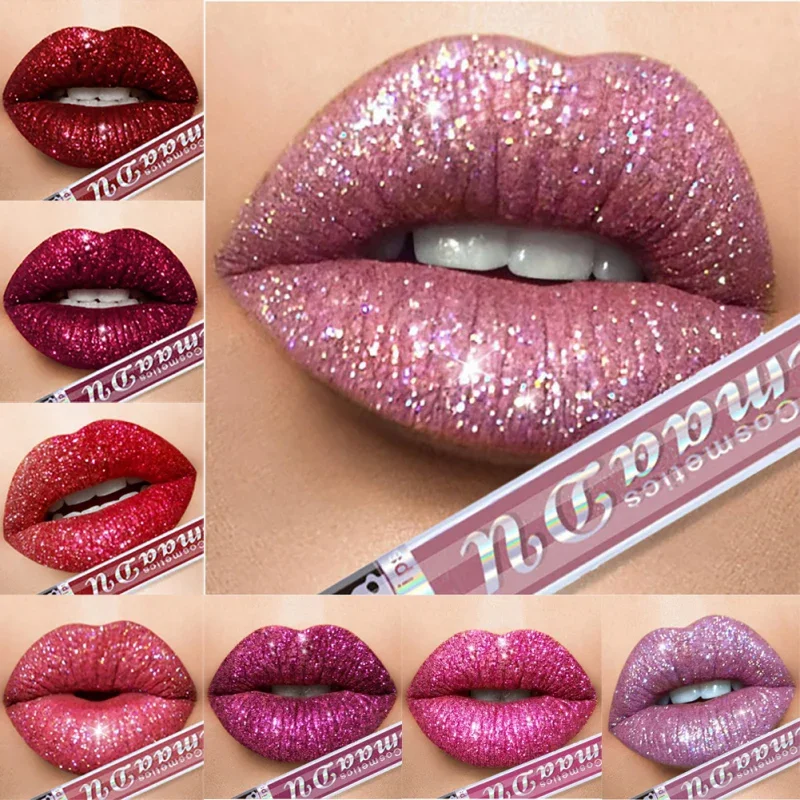 Lápiz labial líquido resistente al agua, 8 colores, mate, terciopelo, brillo de labios, bálsamo labial rojo brillante