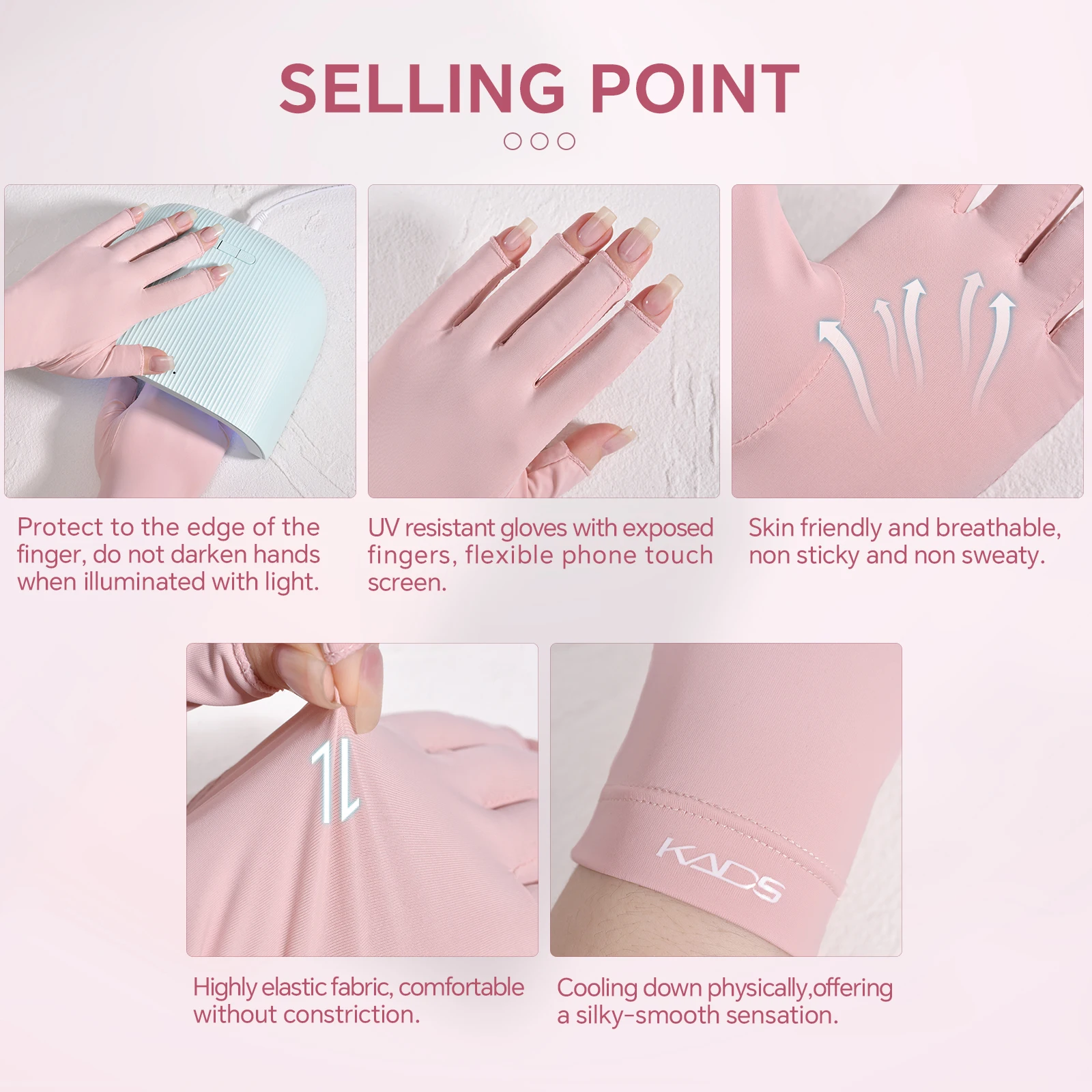 2 szt./para Rękawiczki do paznokci odporne na UV, ochrona dłoni przed promieniowaniem UV, lampa susząca, ochrona do manicure, narzędzia i sprzęt do zdobienia paznokci