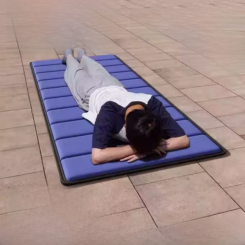 outdoor-picnic-mat-three-fold-moisture-proof-sunbathing-back-pad-camping-travel-gear-blackened-style-single-person-mat