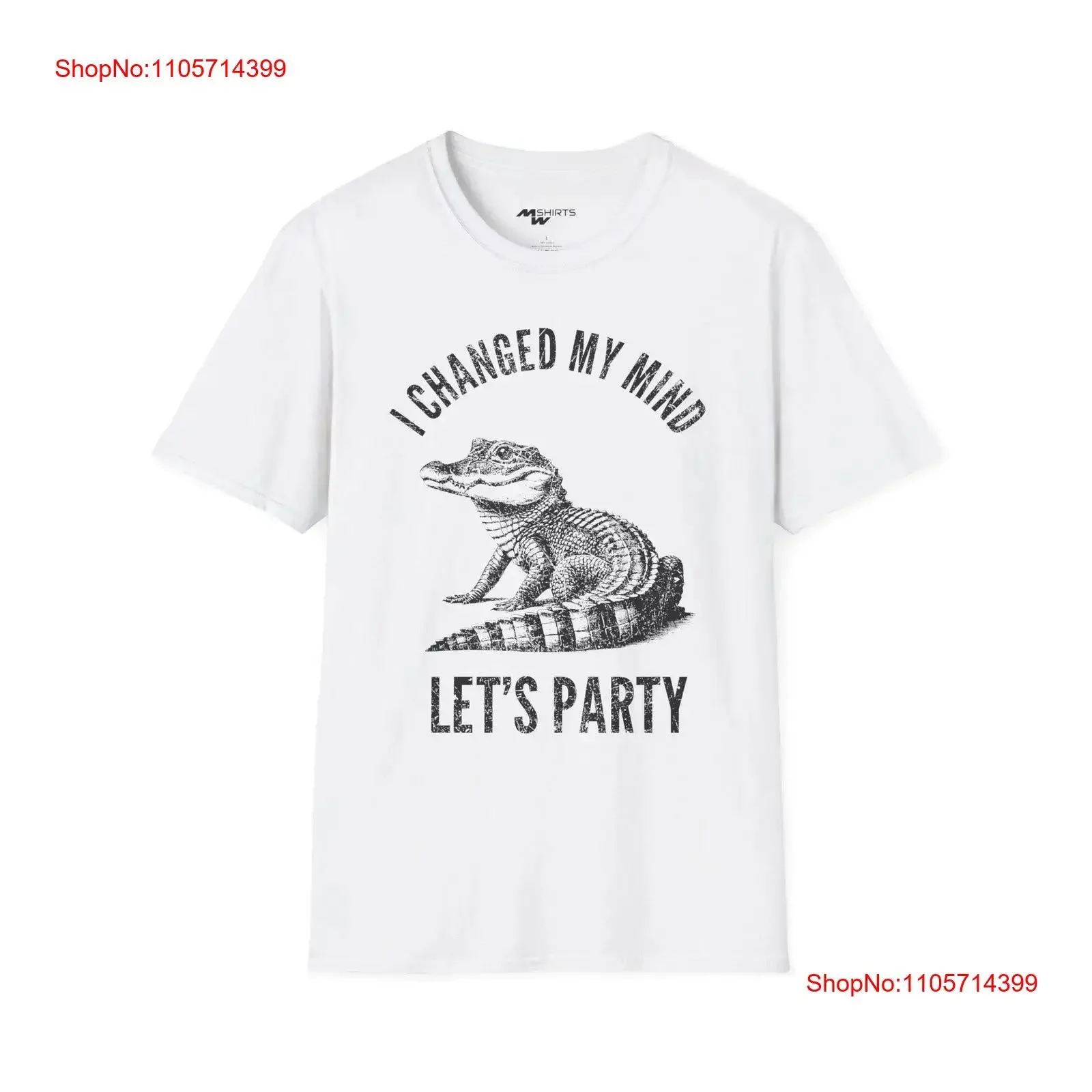 Vintage Crocodile Engraving Softstyle T Shirt Let's Party Funny Animal Top Retro Reptile Alligator Lover vintage Washed