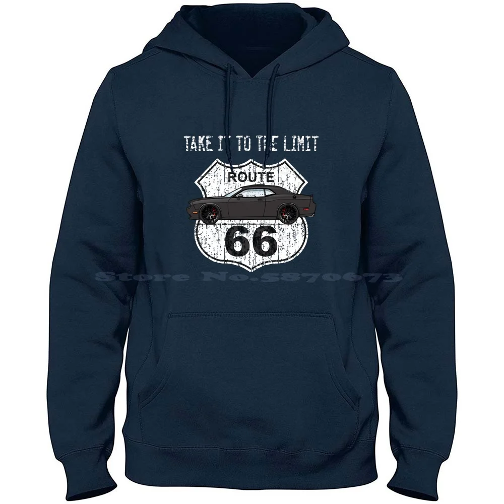 Route 66 100% Pure Cotton Hoodie Tshirt 17 Hellcat 10 13 Demon 08 Mopar 16 Eleven Challenger Hemi Srt 15