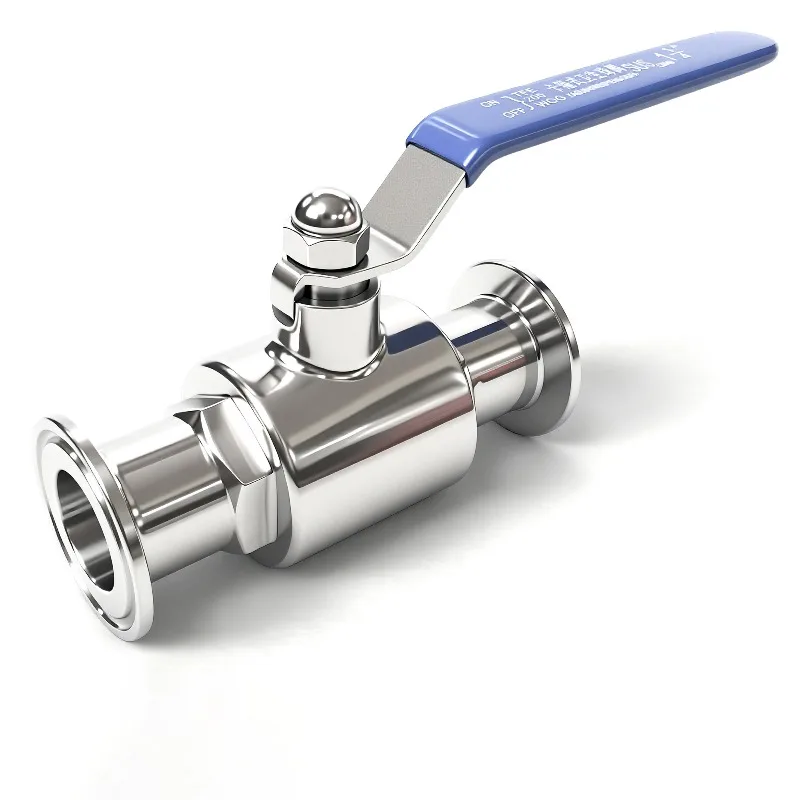 304/316L Stainless Steel Sanitary Straight Through Ball Valve  19/25/32/38/45/51mm Tri Clamp Homebrew 3/4