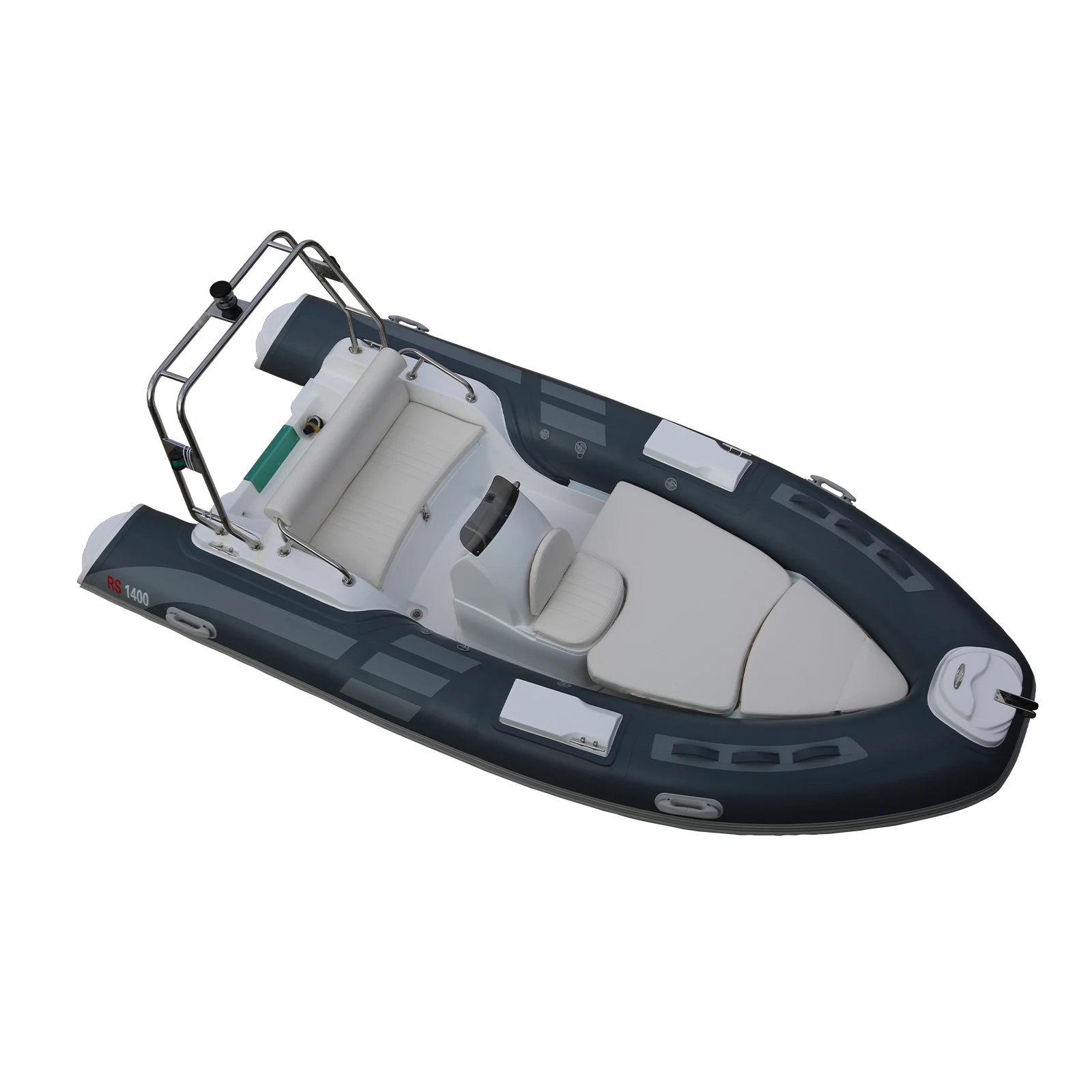 4.3m 14.1ft RIB430 Glass Bottom Fiberglass Inflatable Speed Yacht High Performance Racing Vessel For Outdoor Water Sports