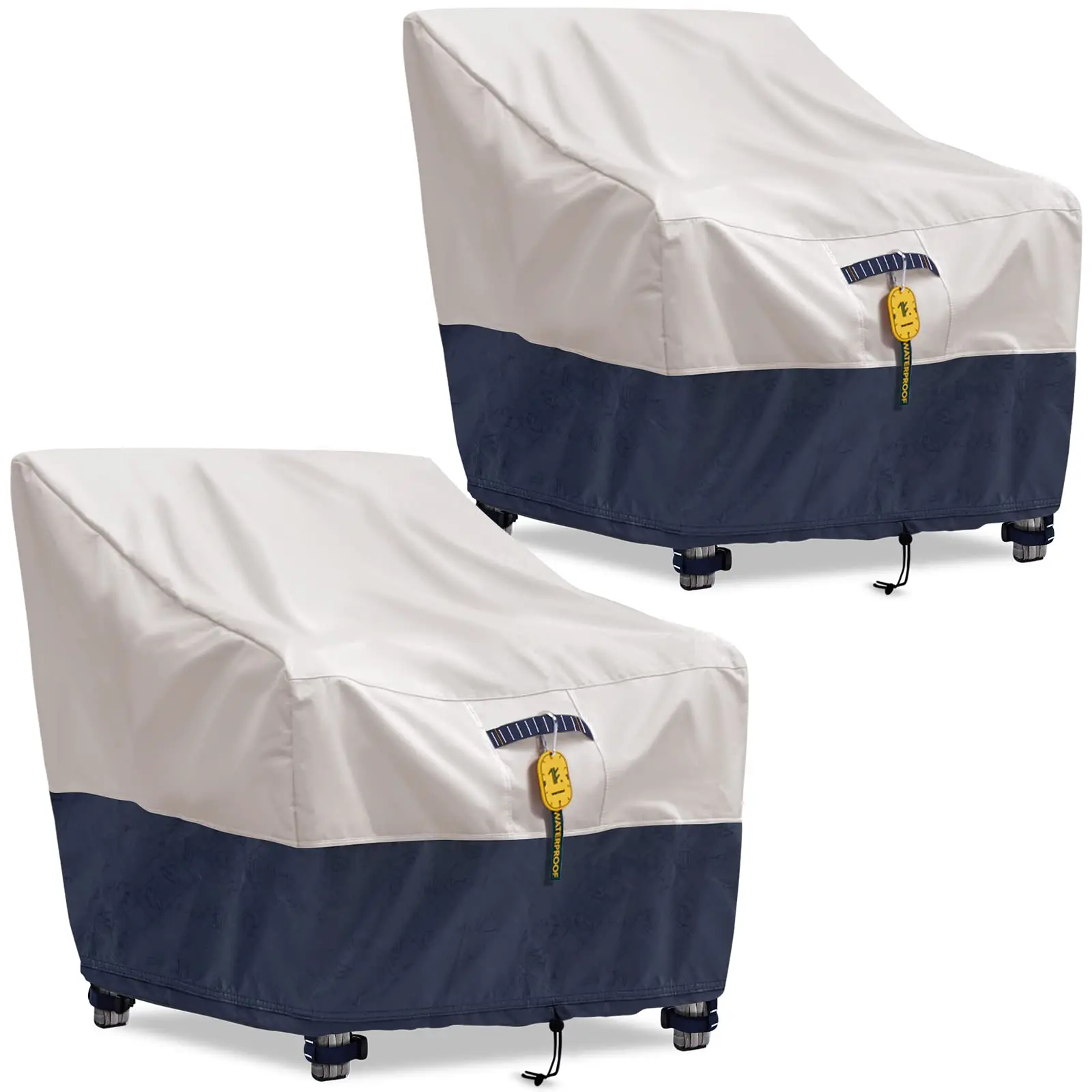 

2 Pack Outdoor Chair Covers 100% Waterproof Patio Furniture Covers Protector 600D Oxford Heavy Duty Lawn Garden Furniture Cover