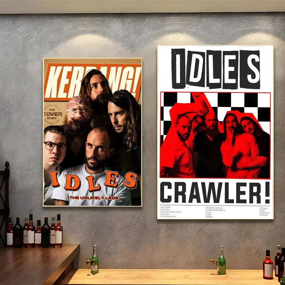 Punk rock band IDLES Poster Peel And Stick Indoor Bedroom Wall Decor Aesthetic Gift