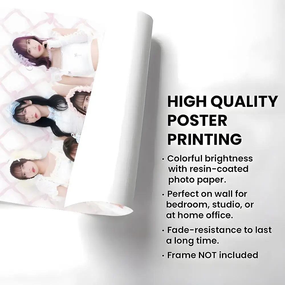 Idol Group FRUITS ZIPPER Poster Self-adhesive Art Waterproof Paper Sticker Coffee House Bar Room Wall Decor