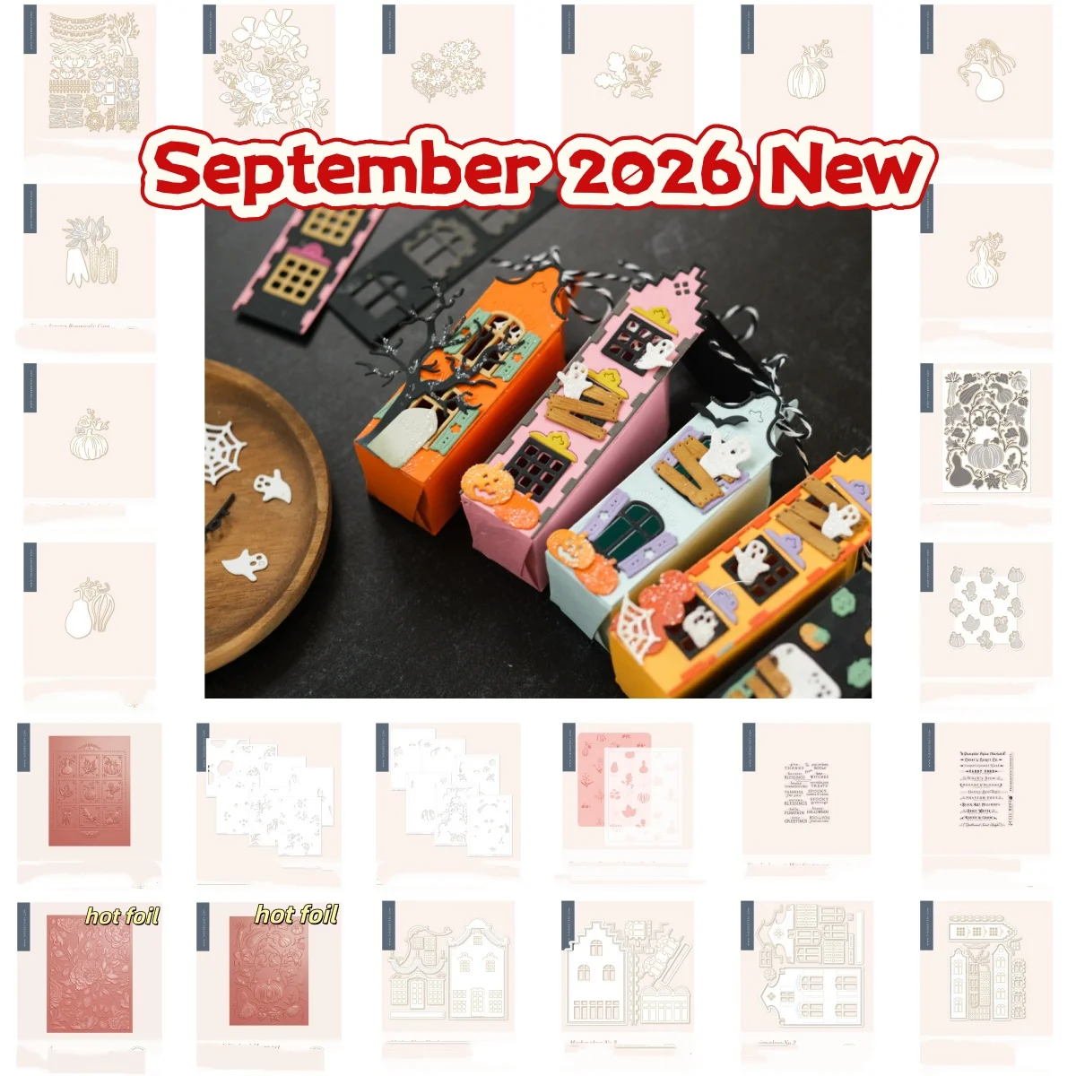 The Autumn Edit September 2026 Collection Metal Cutting Dies Clear Stamps Stencil Hot Foil For DIY Scrapbook Diary Decoration