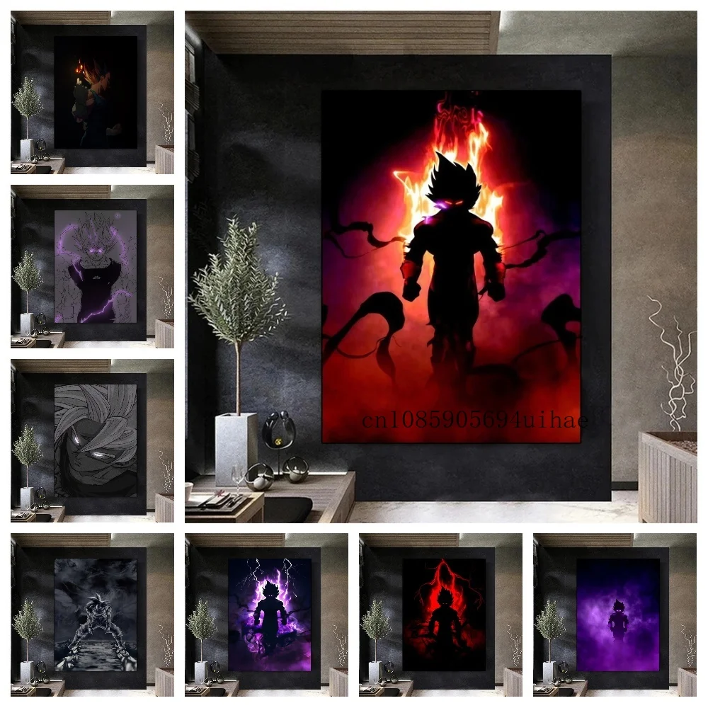 

Japanese Classic Anime Canvas Painting Surrounding Dragon Ball Goku Vegeta Art Picture Children Gift Decoration Paintings Poster