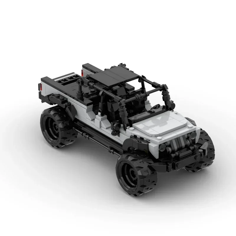 Gladiador jeep veículo off-road esporte carro moc bloco de construção tijolo modelo variedade exposição coleção brinquedo presente para meninos crianças