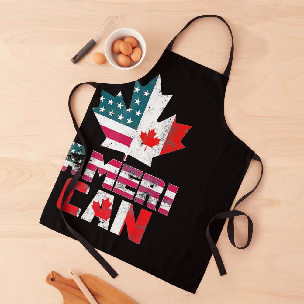 

American Canadian Friendship Apron Christmas gift waiter Apron