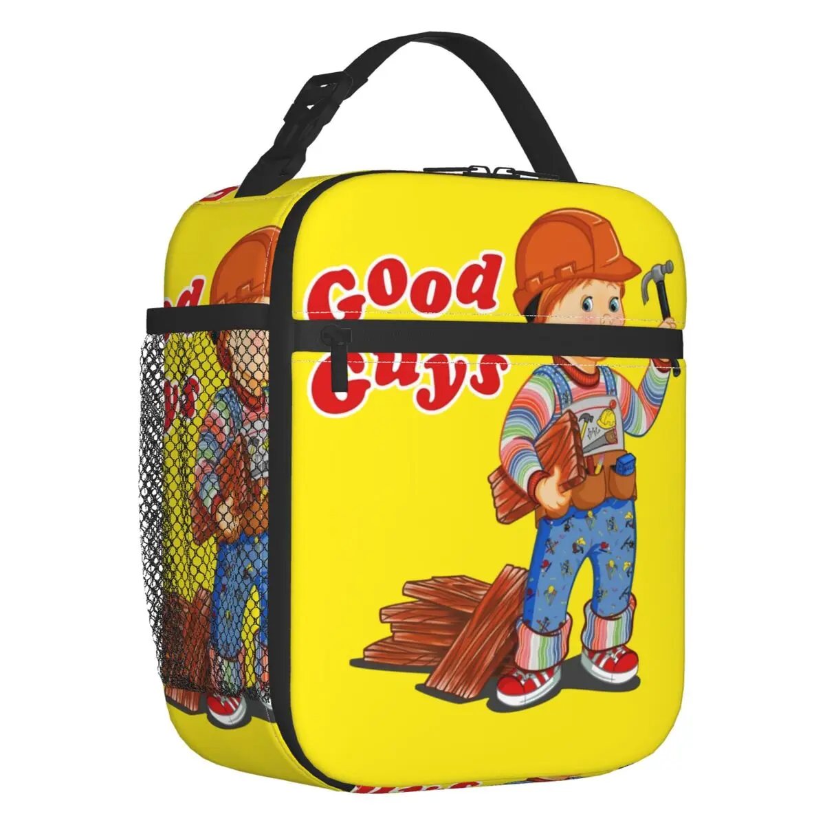 Good Guys Construction Worker Lunch Bag Thermal Cooler Child's Play Chucky Cartoon Insulated Lunch Boxes for Children School