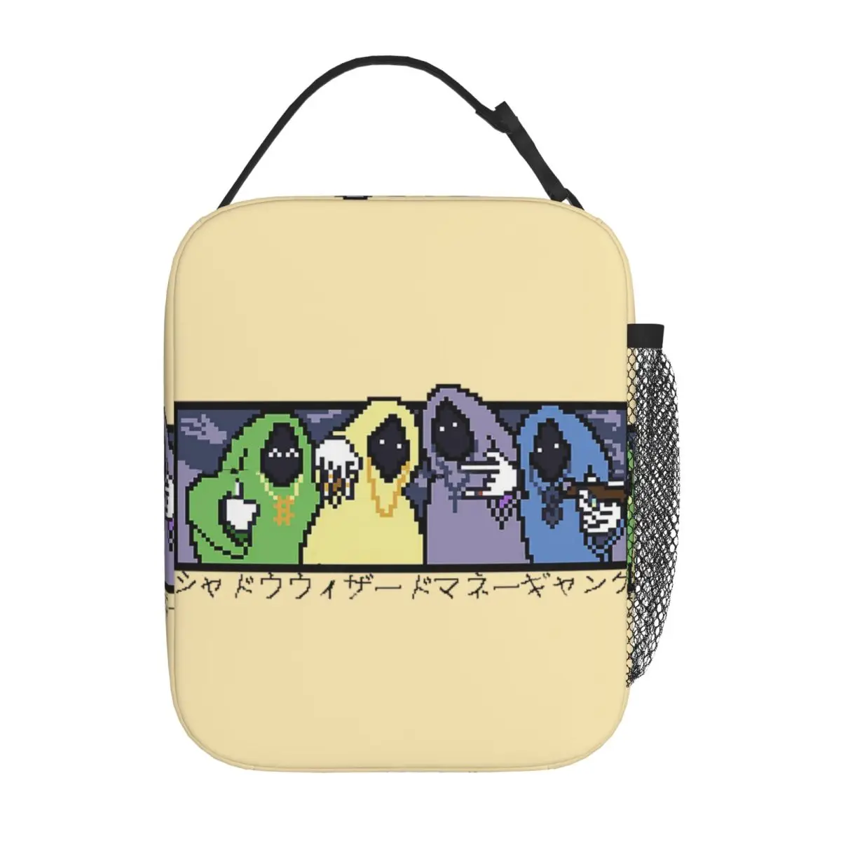 SHADOW WIZARD MONEY GANG Pixel Art Insulated Lunch Bag for Women Children Portable Food Boxes Thermal Lunch Box Tote