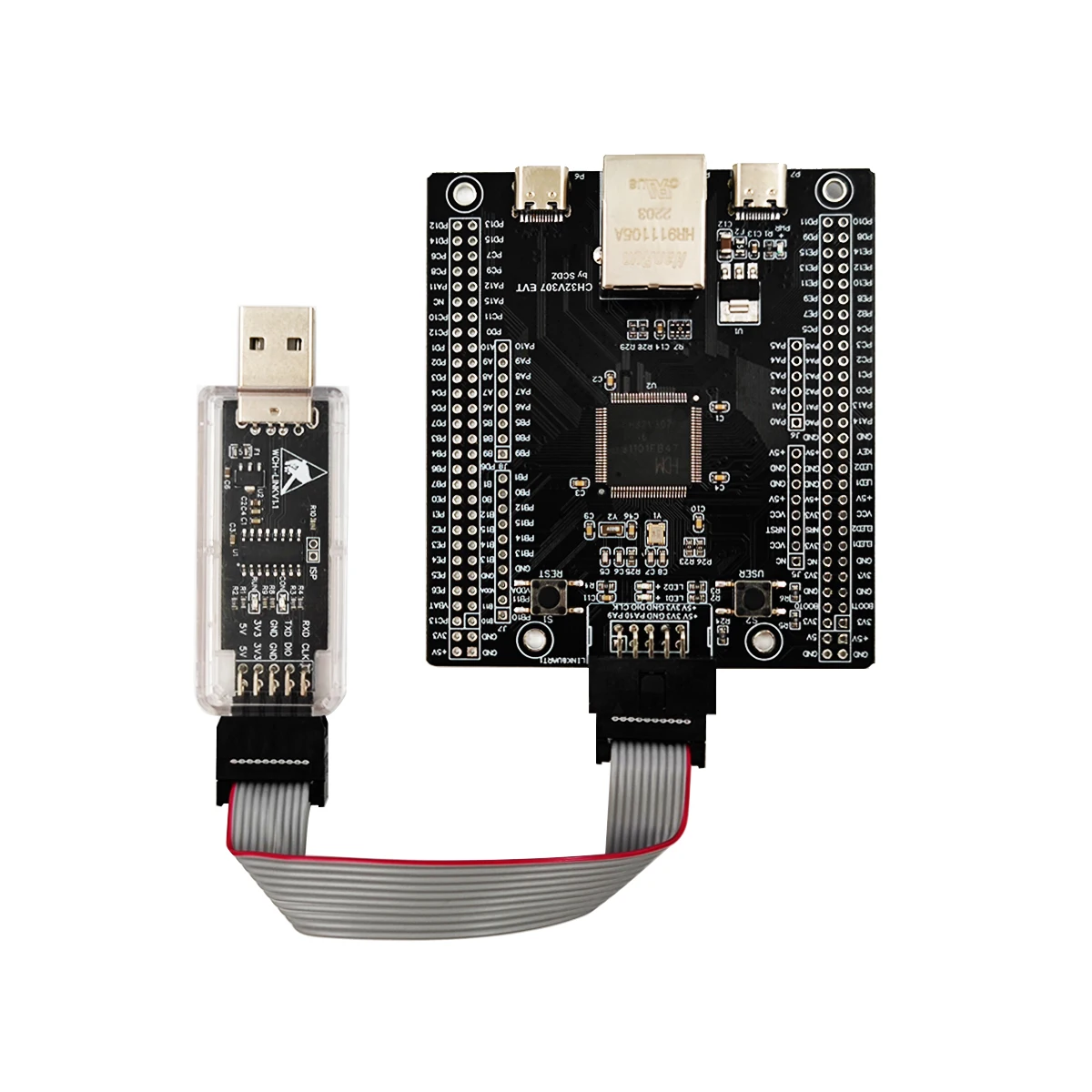 CH32V307 Evaluation Board RISC-V MCU Onboard Wch-link CH32V307VCT6 CH32V307V-EVT-R1 WCH