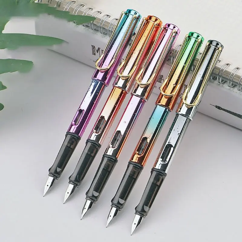 Water Drop Gradient Fountain Pen Business Student 0.38mm for Extra Fine Nib Fash