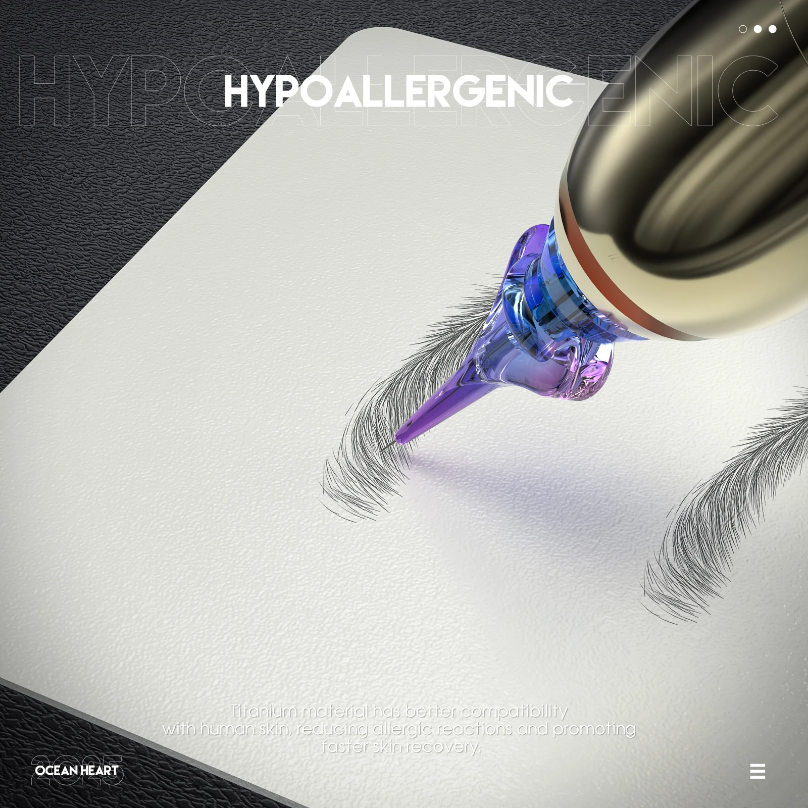 20 قطعة الصاري المحيط القلب Ti سلسلة الوشم الإبر خراطيش 1RL 0.25/0.30/0.35 مللي متر سلامة المتاح تجميل دائم الإبر #6