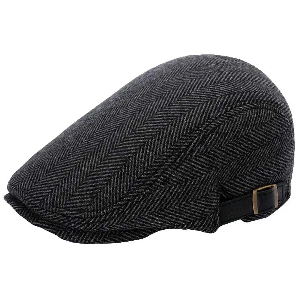 

Beret Peaked Cap Woolen Men Newsboy Hats Gentleman Fashion Lightweight Cozy Autumn Stylish British Occasions Weather Gift