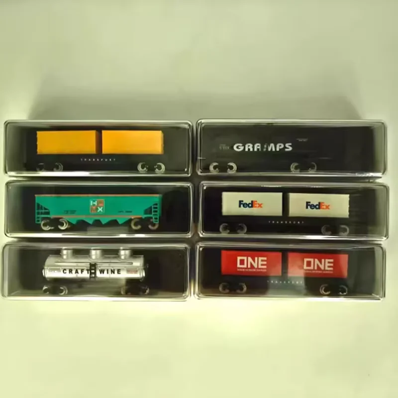 

HANFLY N масштаб 1/160 модель контейнера для поезда, статическая коллекция, украшенные праздничными игрушками, сувенирный подарок