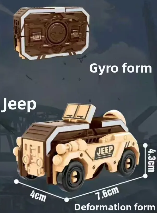 ชุดของเล่นทหารขายดี: ลูกข่างแปลงร่าง 2 โหมด - ของเล่นหมุนคลายเครียดสำหรับเด็ก