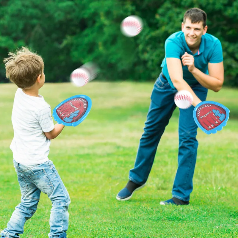 لعبة رياضية للأطفال على شكل كرة لزجة مضيئة بإضاءة LED للبيسبول وكرة القدم وممارسة الرمي والالتقاط في الهواء الطلق #3