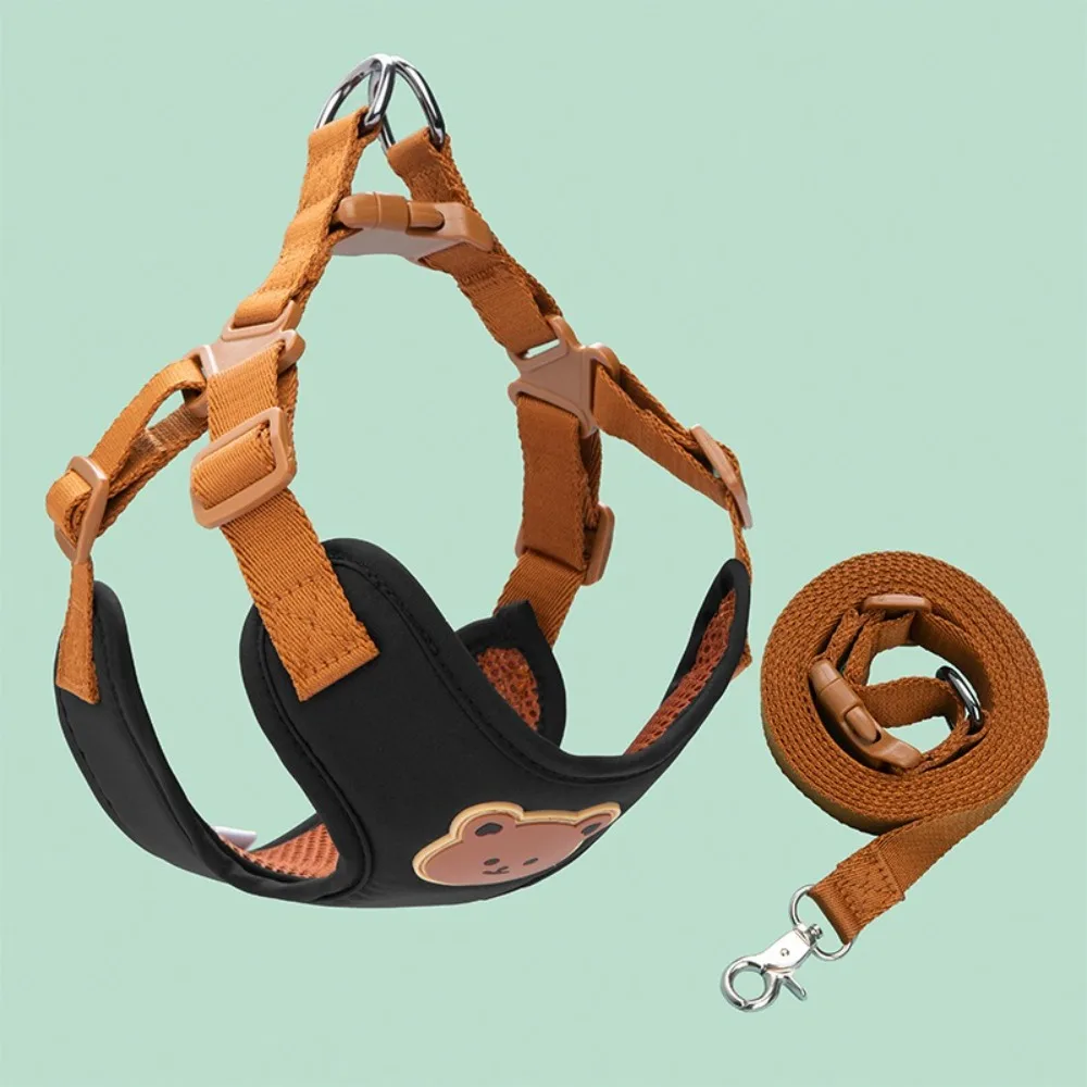 Creative Cute Pet Harness Leash Anti-Escape No Pull Cat Chest Strap Vest Adjustable Dog Harness For Small Medium Dog Cat