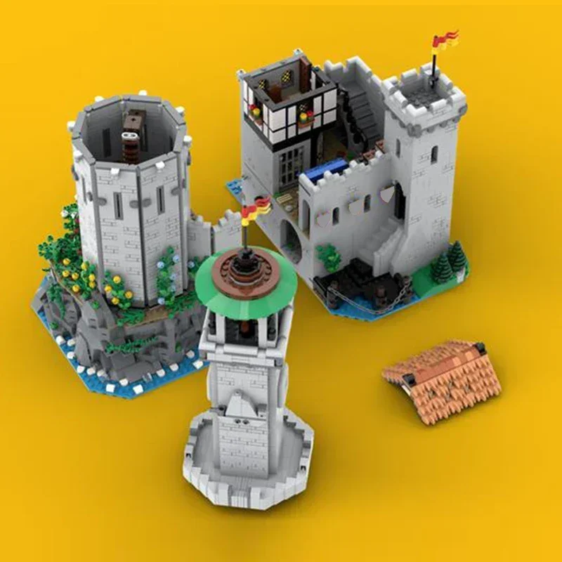 medieval military fortress bricks modular castle military fortress blocks knight castle bricks medieval architecture gift moc