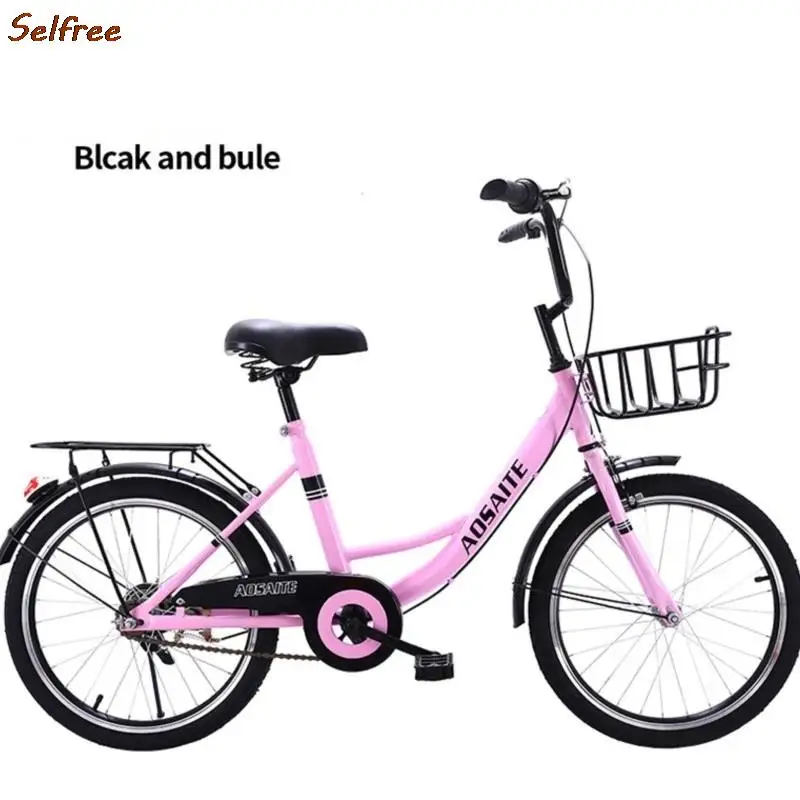 Adjustable Anti-Skid Bicycle for Women Student Car Wear-Resistant Can Carry People 16 20 Inch New Selfree  Drop-shippping