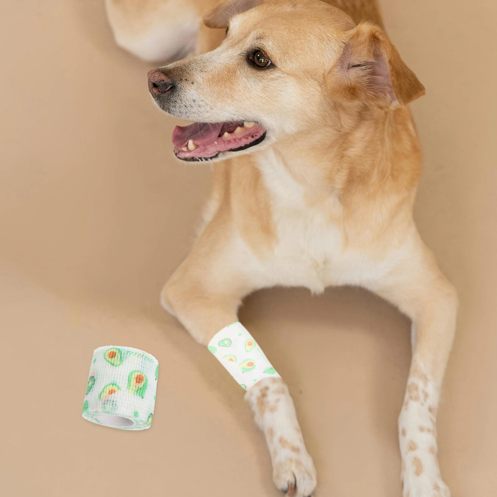 

Dog Anti-dirty Tape Bandage Shoes Protective Belt Non-woven Fabric Self Wrap Pet Care Dog Paw Injury Elastic Comfort