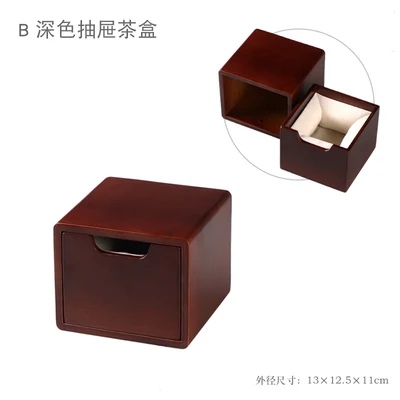 Classical Tea Gift Box - Wooden Storage & Organizer for Makeup & Lipsticks, Elegant Collection Packaging