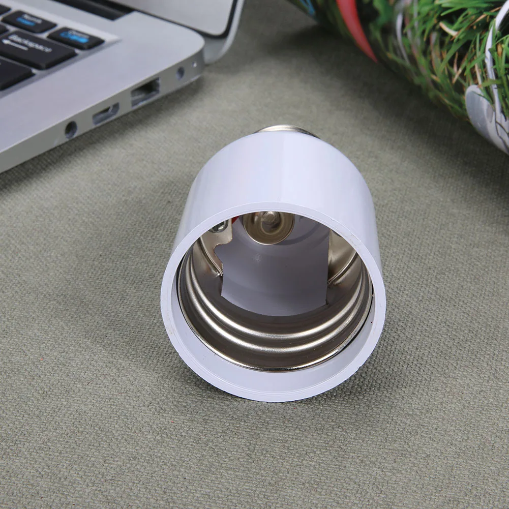 E27 to E40 Light Adapter Converter Flame Retardant PBT Lamp Holder Base for Switching E40 Lamp Head Lighting Parts