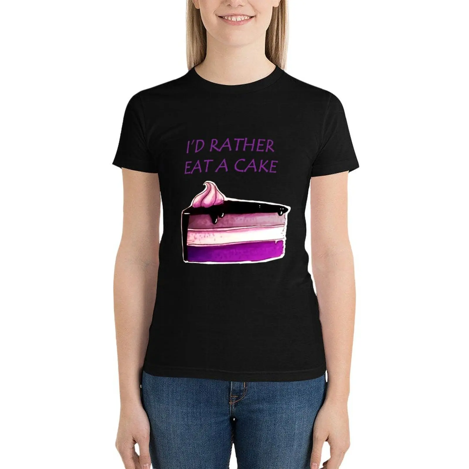 

Asexual Cake T-Shirt kawaii clothes aesthetic clothes Woman clothes