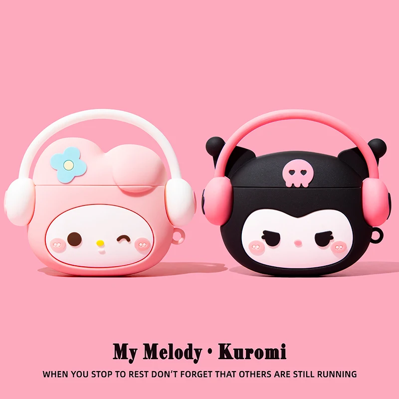 Funda de auriculares Kawaii Sanrio Airpdos1 2 Pro3 Hello Kitty Apple, carcasa protectora inalámbrica Bluetooth, lindo regalo de vacaciones para niñas