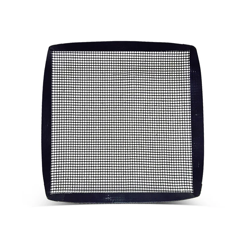 Non-sticky PTFE ptfe Teflonning Outdoor Burger Charcoal BBQ Grill Mesh Basket Serving Tray