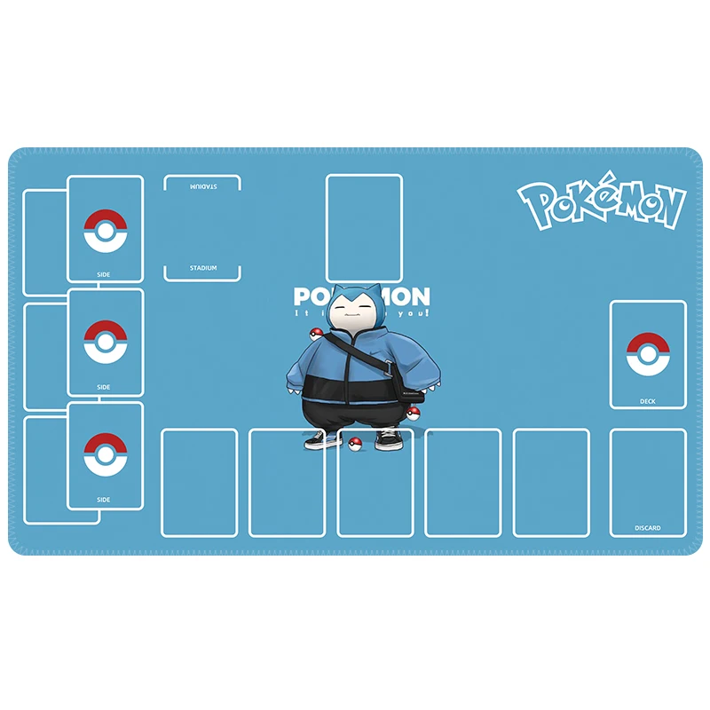 60*35*0.2cm PTCG Pokemon Dedicated GAME Card Mat Battle Gengar Pikachu Mew Squirtle Bulbasaur Gift Toy Anime Table Mat