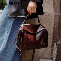 LA FESTIN 2024 Nieuwe Trend Luxe Handtassen vrouwen Lederen Tas Crossbody Tassen Grote Capaciteit Tas Mode Schoudertassen