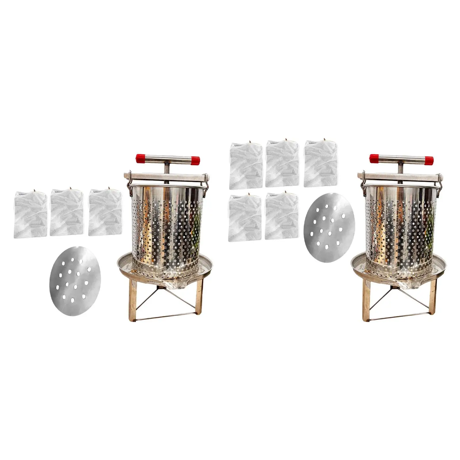 

Honey Press Extractor Multifunctional Squeezer Beekeeping Extraction Manual Fruit Press for Vinasse Grape Juice Oil Pomace