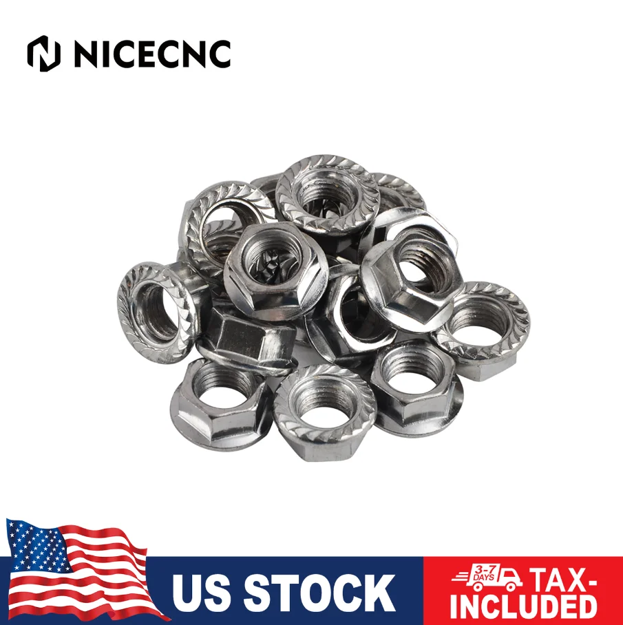 16 Pcs Wheels Locking Lug Nuts for Yamaha Raptor 700 700R YFZ450 Blaster 200 Banshee 350 Warrior 350 ATV Quad Accessories Parts