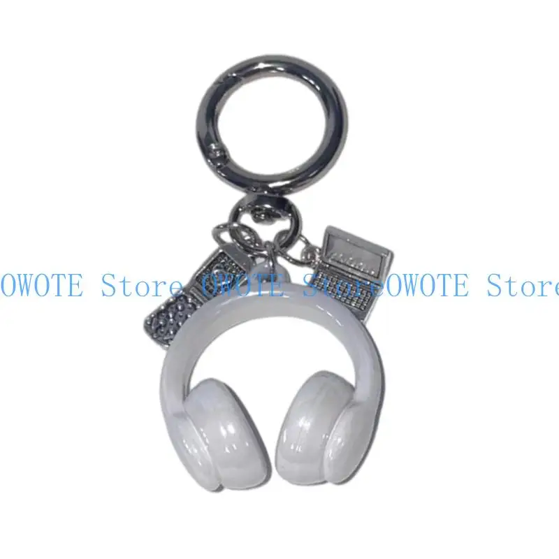 

A52E Mini Headphone Key Ring Accessory Phone Bag Purse Charm Gift for Her