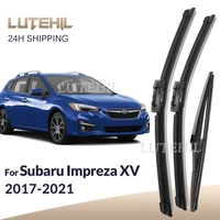 Para Subaru Impreza XV GK GT 2017-2021 2018 2019 2020 limpiaparabrisas delantero y trasero limpiaparabrisas ventana 26 ""+ 16"" + 14""