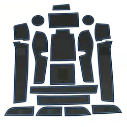 Car Accessories for Great Wall Cannon GWM Poer Ute 2021 2022 Interior Non-Slip Mat Door Groove Pad Rubber Gate Slot Cup Cushion