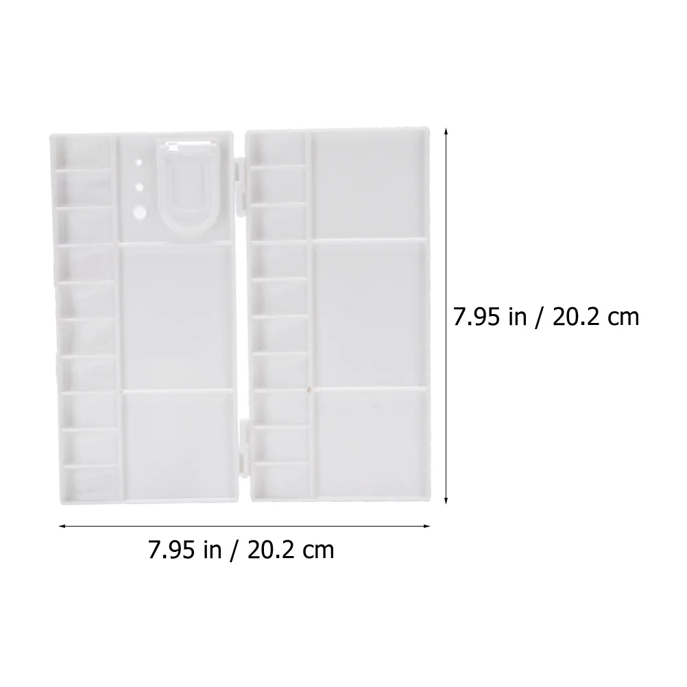 

3pcs Folding Watercolor Palette With Compartments Smooth Surface Easy Mixing Cleaning Art Paint Box For Artists Students