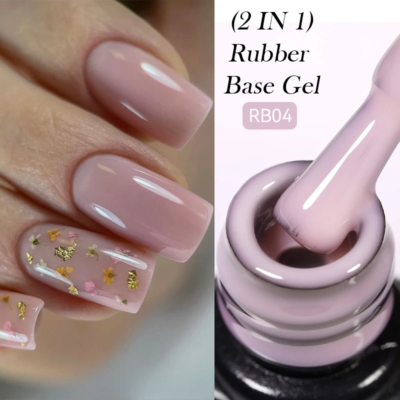 LILYCUTE-Gel Base de goma de cristal desnudo, 7ML, Color Natural, semipermanente, para manicura, barniz en Gel para decoración de uñas, última moda